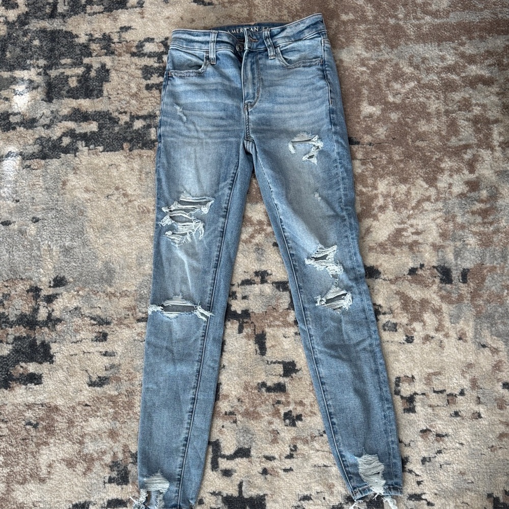 American Eagle High rise jeggings 0